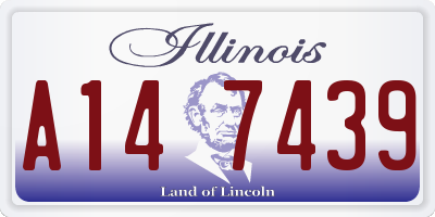 IL license plate A147439