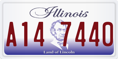IL license plate A147440