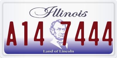 IL license plate A147444