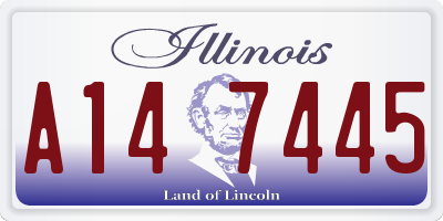 IL license plate A147445