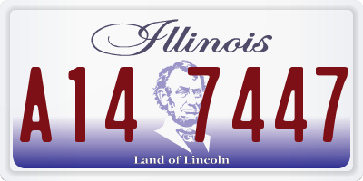 IL license plate A147447