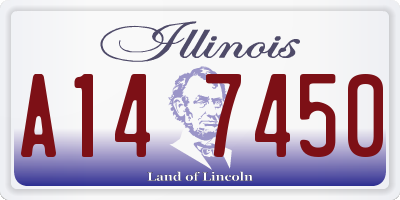 IL license plate A147450