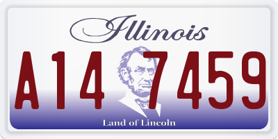 IL license plate A147459