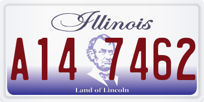 IL license plate A147462