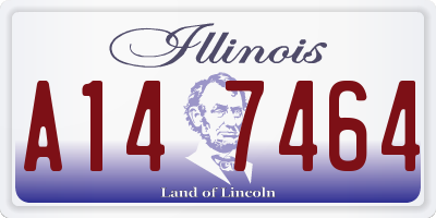 IL license plate A147464