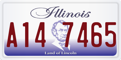 IL license plate A147465