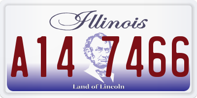 IL license plate A147466