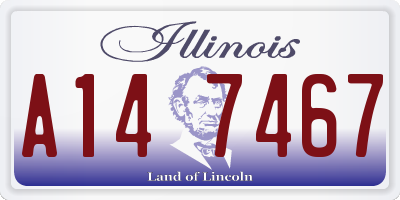 IL license plate A147467