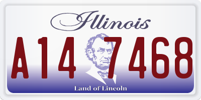 IL license plate A147468