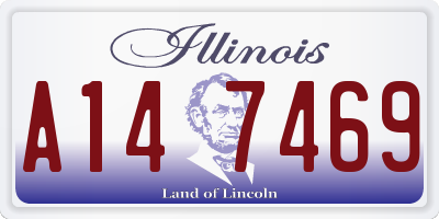 IL license plate A147469
