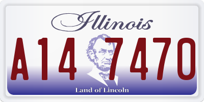 IL license plate A147470