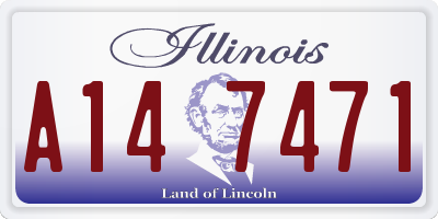 IL license plate A147471