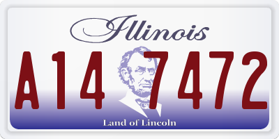 IL license plate A147472