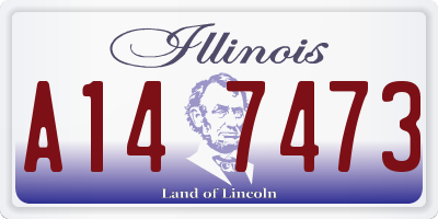 IL license plate A147473