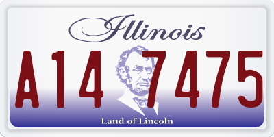 IL license plate A147475