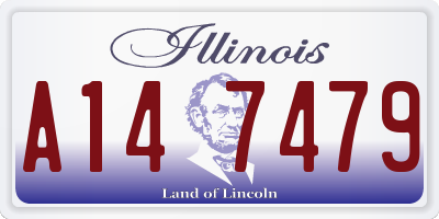 IL license plate A147479
