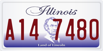 IL license plate A147480