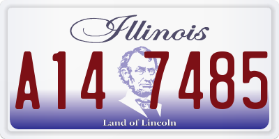 IL license plate A147485