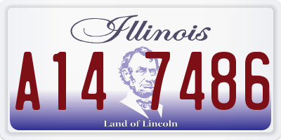 IL license plate A147486