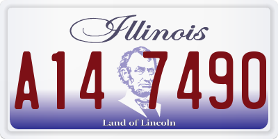 IL license plate A147490