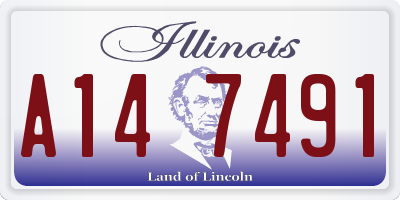 IL license plate A147491