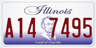 IL license plate A147495