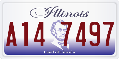 IL license plate A147497