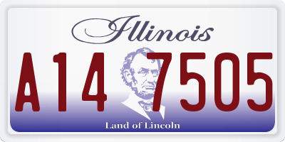IL license plate A147505