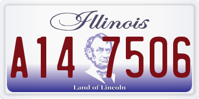 IL license plate A147506