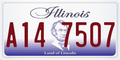 IL license plate A147507