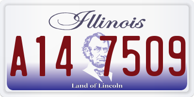 IL license plate A147509