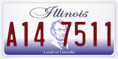 IL license plate A147511