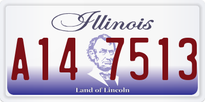 IL license plate A147513