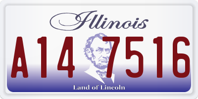 IL license plate A147516