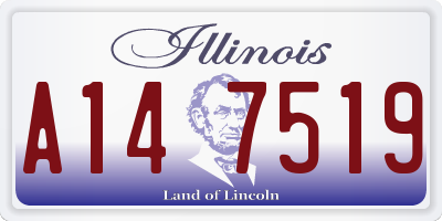 IL license plate A147519