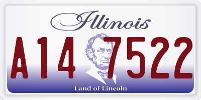 IL license plate A147522
