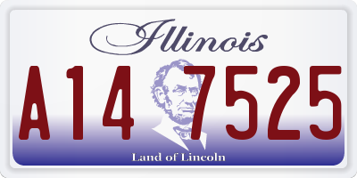 IL license plate A147525