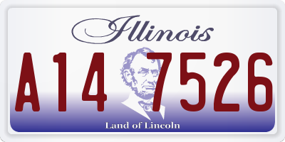 IL license plate A147526