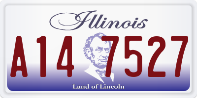IL license plate A147527