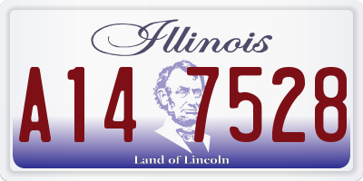 IL license plate A147528