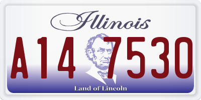 IL license plate A147530