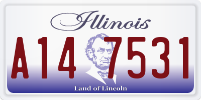IL license plate A147531