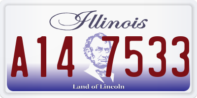 IL license plate A147533