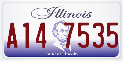 IL license plate A147535