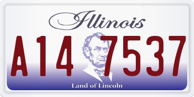 IL license plate A147537
