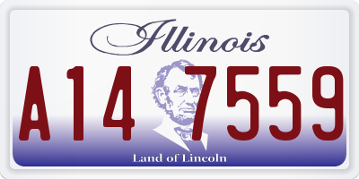 IL license plate A147559