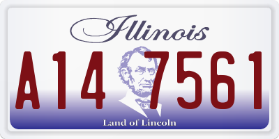 IL license plate A147561