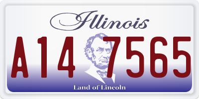IL license plate A147565