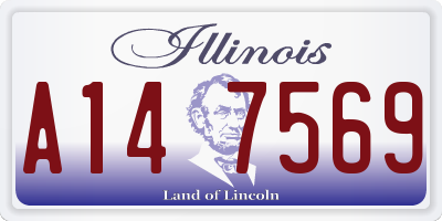 IL license plate A147569