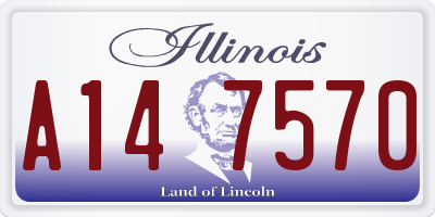 IL license plate A147570